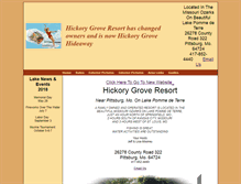 Tablet Screenshot of hickorygroveresort.com